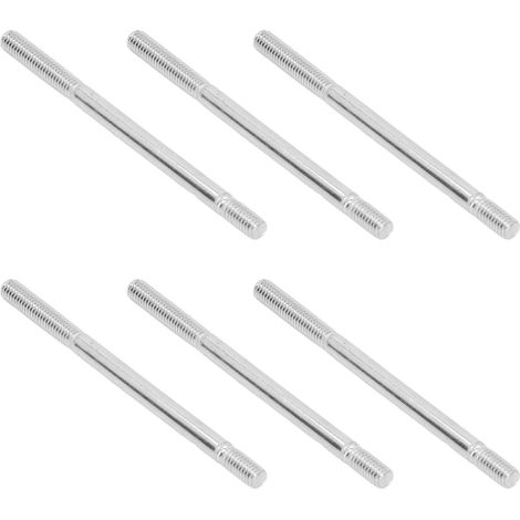 Lot de 30 goujons filetés à double extrémité en acier au carbone résistant à l'usure M6 pour moteur (M6 90) (1/5)