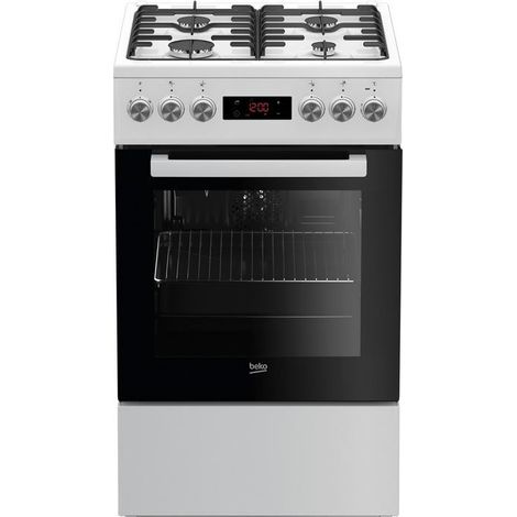 Cocina de Gas Independiente Beko FSE52320DWD 4 Zonas Blanco