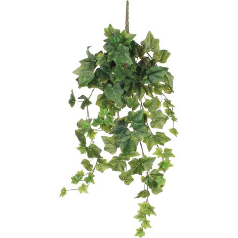Plante artificielle suspendue lierre vert Hedera avec piquet de fixation hauteur 71 cm - PANGIVO (1/4)