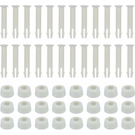 Lot de 24 broches pour piscine - 6 cm - Avec capuchon - Accessoires pour piscine-LIAIKI (1/5)