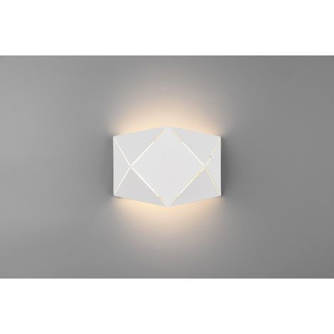 Rechteckige LED-Wandleuchte Zandor Weiß L18 cm Trio Lighting (1/2)