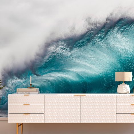 Papier peint panoramique - Vagues - 130 cm x 77 cm (1/4)