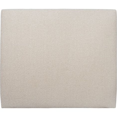 Tete de lit Tapissée Bouclette Beige L 180 cm - Ep 10 cm rembourré (1/4)