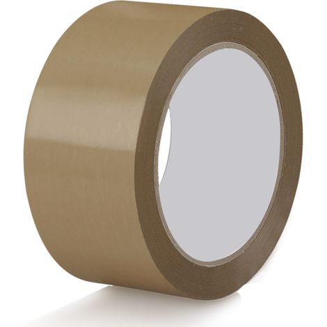 Lot de 6 Ruban adhésif PVC résistant 50mmX 66M Havane