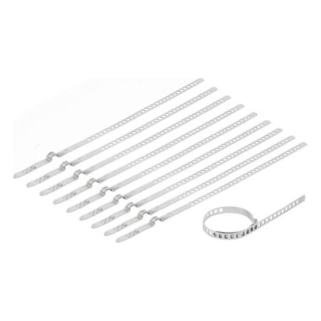 Kit de 10 colliers de serrage pour tuyaux d'arbre, en acier inoxydable, pour tuyaux d'arrosage, tuyaux flexibles, tuyaux d'eau, hottes de cuisine, machines à laver. (1/4)