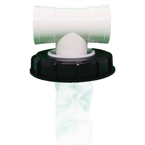 1000-Liter-IBC-Deckel mit waschbarem Nylonfilter, Regenwassertank-Zubehör, 165-mm-T-Stück, Schmutzfilter für IBC-Tank (1/5)