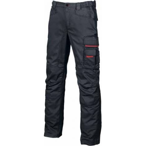 Pantaloni da lavoro in twill di cotone elasticizzato SMILE - Blu XL - FR (46) - EU (52) (1/2)