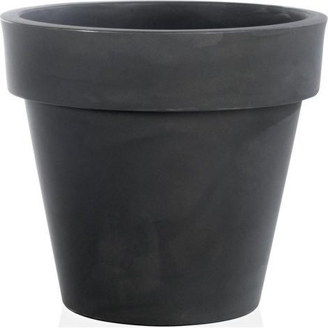 Outdoor Runde Vase "Standard One Essential" aus Kunstoff für Pflanzen und Blumen -50 cm / Anthrazit
