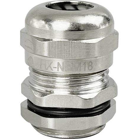 TRU COMPONENTS TC-10302828 Presse-étoupe M18 laiton (nickelé) métal 1 pc(s) (1/2)