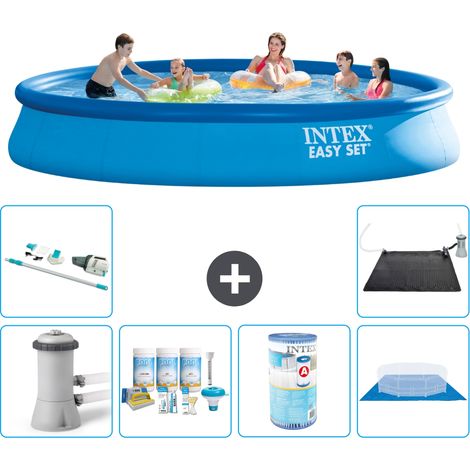 Intex Piscine Easy Set Ronde - 457x84 cm - 7-pièces S31197 (1/5)