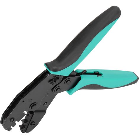 Pince à sertir à cliquet professionnelle pour bornes isolées, outil de sertissage avec poignée ergonomique antidérapante (1/5)