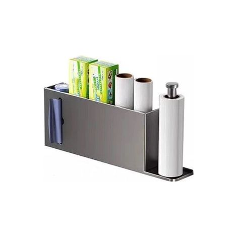 Aufbewahrungsbox für Küchenschränke, selbstklebende Wandbox, Kühlschrank-Organizer, Aufbewahrungsboxen für Küchenschränke und Badezimmer, 30 cm (1/5)