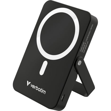 Verbatim Power Bank Magnetico Wireless 10000mAh Nero Ricarica Rapida USB-C (1/4)