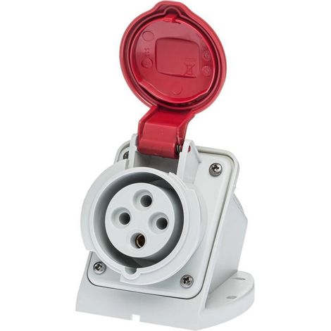Socle de prise femelle 3P+T 16A étanche IP44 ou IP67 - Étanche IP67 ou IP44 - IP44 - Prise saillie 3P+T - 16A - 380V (1/5)