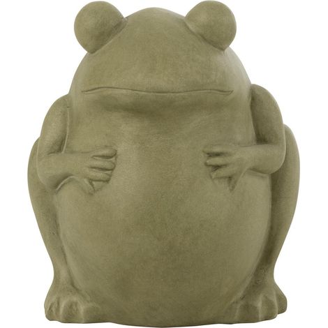 Cache-Pot en Argile "Grenouille" 25cm Vert