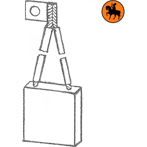 Ensemble de 4 balais de charbon STEINBOCK 2301011/ E19051020 8x32x32mm