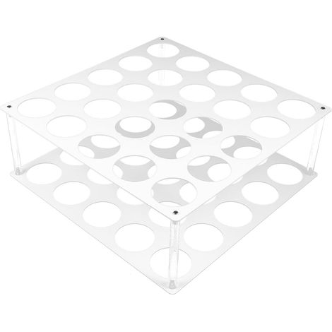 Porte-rouleau de vinyle en acrylique STOBAZA avec 25 trous, durable (1/5)