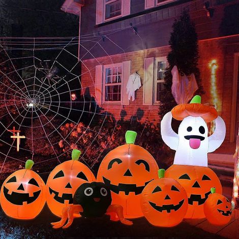 Calabaza inflable de Halloween de 200 cm para decoración (1/3)