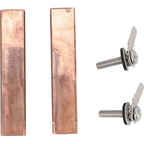 Electrodes de cuivre pour ionisation des piscines – Compatible avec ionisateurs de puissance (2 ensembles de electrodes de remplacement + accessoires) (1/4)