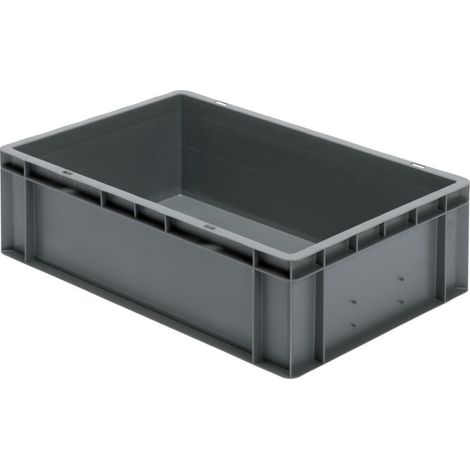 Cajas de transpuerta TK 600/175-0, poredes/fondo cerrados 600x400x175 gris