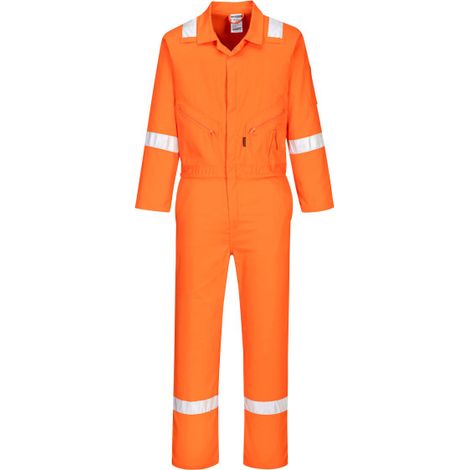 Buzo de trabajo en Iona de algodón visibilidad mejorada C814 6XL Naranja