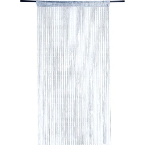 Rideau occultant anti-mouches, rideau de porte à paillettes, panneau en fil, rideaux décoratifs en fil pour mur, fenêtre ou porte, franges, chambre 100 x 200 cm Lefou (1/4)