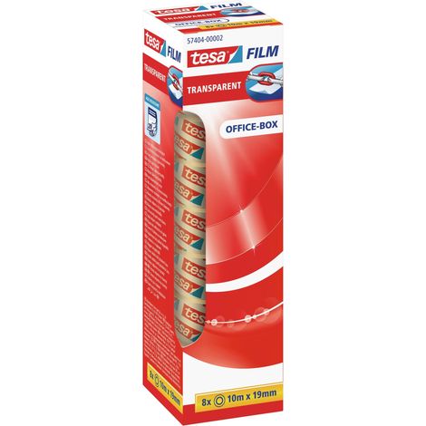 tesafilm tesa 57404-00002-04 transparent (L x l) 10 m x 19 mm acrylate 8 pc(s) (1/5)