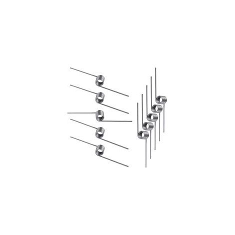 10 Stück Torsionsfeder, Rückholfeder, Drahtdurchmesser 0,5 mm, Außendurchmesser 5 mm, Winkel 180°, für Heimwerkerreparaturen (1/5)