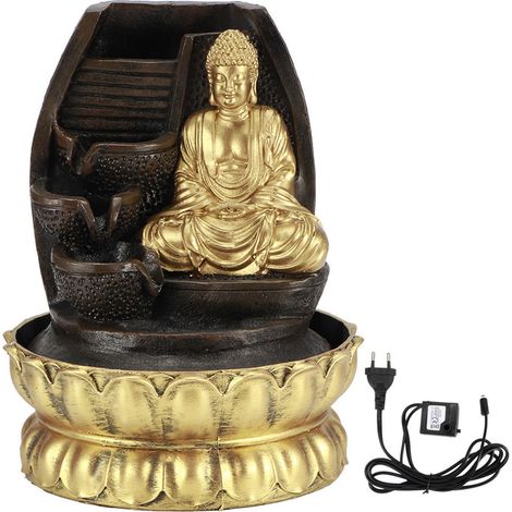 Fontaine de bureau LED avec pompe à eau pour décoration de salon ou salon de thé - Modèle 16107, prise EU 220V (1/5)