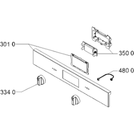 Ersatzteil - Originales Edelstahl-Bedienfeld (Kennzeichnung 301 0) -  - ARISTON HOTPOINT