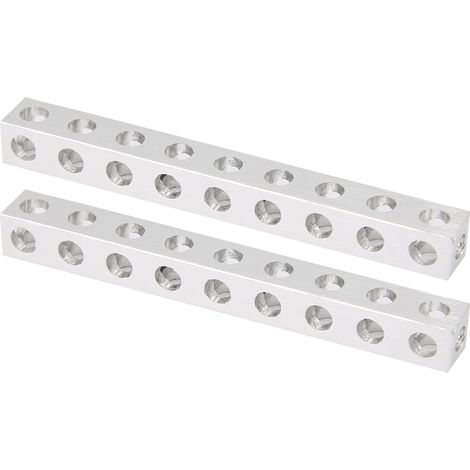 2 pièces 3106‑0009‑0072 Accessoire de poutre carrée pour structure robotique 9 trous 8 x 8 x 72 mm (1/5)