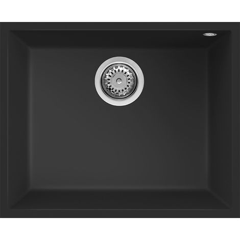 Lavello QUADRA 105 54x44 1 vasca BLACK 86 SOTTOTOP (1/3)