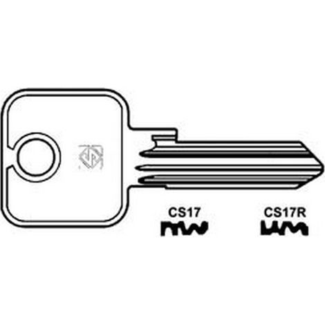 10PZ CHIAVI PER CILINDRI CISA 5 SPINE GRANDI - CS17R SX