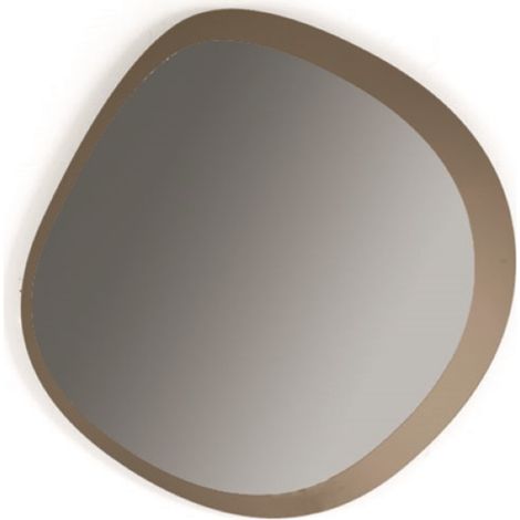 Specchio sagomato 88x90 cm FILL con cornice Bronzo e vetro Fume' (1/2)