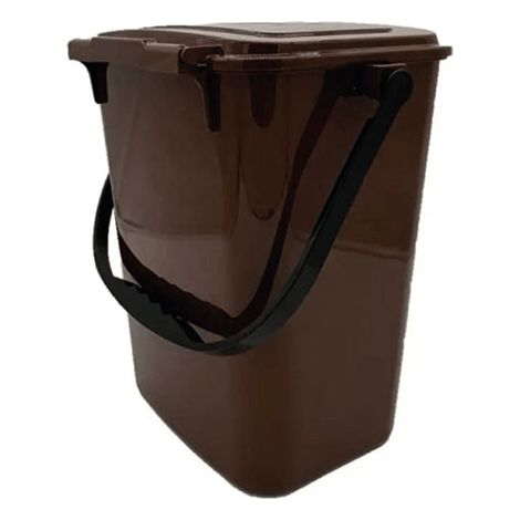 Seau à compost pour appartement - 10 litres - Marron - C080062