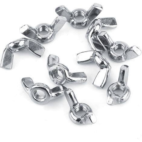 Écrous Papillon en Acier Inoxydable SS316 pour Fixation Rapide (M5) - Lot de 10 Pièces