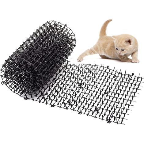 Katzen- und Hundeschutznetz für Gartenbalkon (200 x 30 cm), schwarz