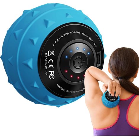 2-delige Elektrische Massage Ballen - Relaxatie en Handmatige Massage  Compact Elektrisch Apparaat voor Rug, Schouder, Heup en Bilj (Blauw) (1/5)
