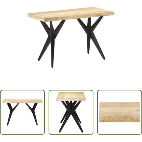 Mango-Massivholz Esstisch - Esstisch 120x60x76 cm Massivholz Mango (1/5)