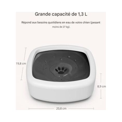 Gamelle d'eau anti - éclaboussure pour chien (1/4)