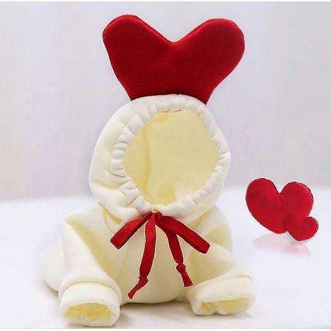 Ropa de invierno abrigada para perros, lindo abrigo de frutas para perros, sudaderas con capucha de forro polar, chaqueta de disfraz para perros para bulldog francés y chihuahua, ropa para perro 1 bla (1/5)