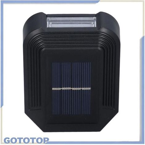 Lampes solaires extérieures Appliques Solaires Extérieures Luminaire Extérieur 6LED jardin solaire Lumière blanche (1/5)