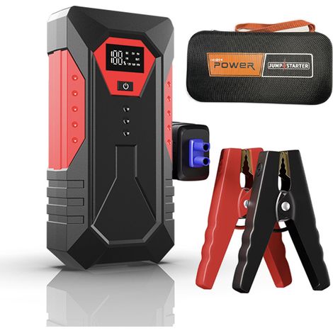 Démarreur de voiture 12 V – Batterie de secours portable haute capacité pour batteries de voiture à plat (1/5)