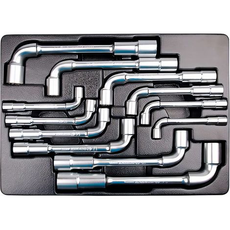 KING TONY - Thermoformé 12 clés à pipe 8, 10-14, 16-19, 22, 24mm (1/5)