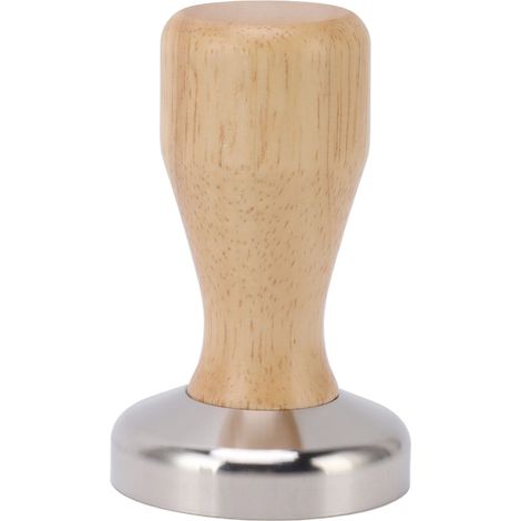 Tasseur à café pour espresso, 58 mm, en acier inoxydable 304, bois, avec manche en bois, couleur bois.-AquaForge (1/5)