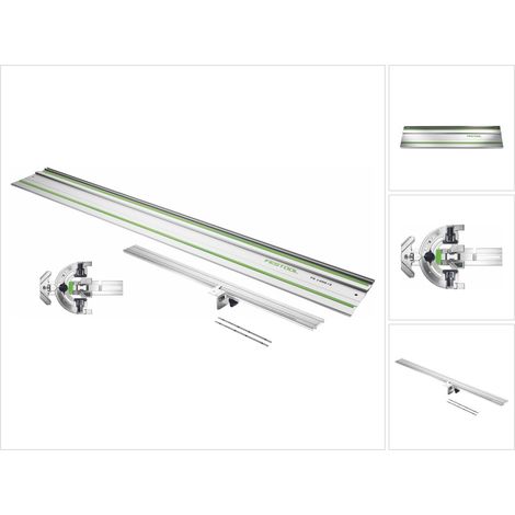 Tope-guía angular Festool FS-WA para carril guía FS/2 corte 60º + carril guía FS 1400/2 1400 mm + prolongación FS-WA-VL (1/5)