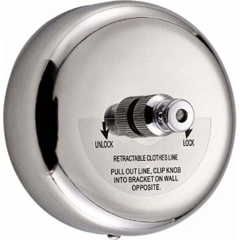 Tendedero telescópico redondo en acero inoxidable 304, XU, cuerda de nailon de 2,8 m, apto para baño, jardín, balcón, etc. - KZQ (1/4)