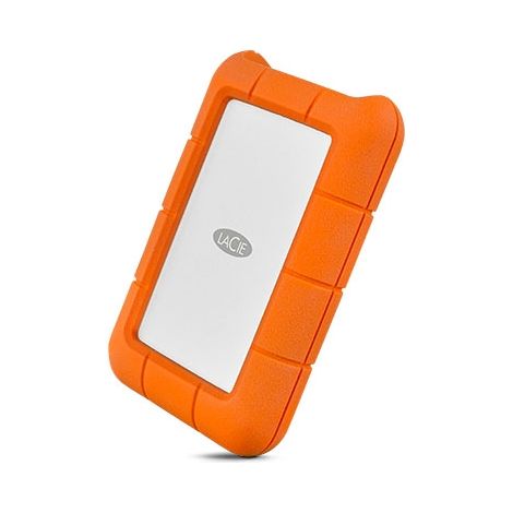 LaCie Rugged USB-C disco rigido esterno 2000 GB Arancione, Argento (1/2)