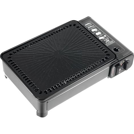 Gril de camping, design portable, chauffage efficace, noir (1/2)