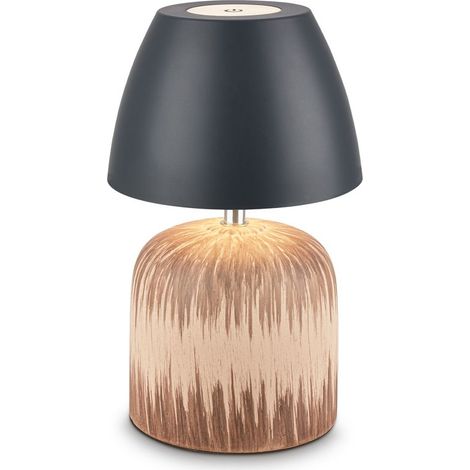 LED Tischlampe Akku LED Tischleuchte Kabellos Dimmbar Touch Warmweiß Keramik